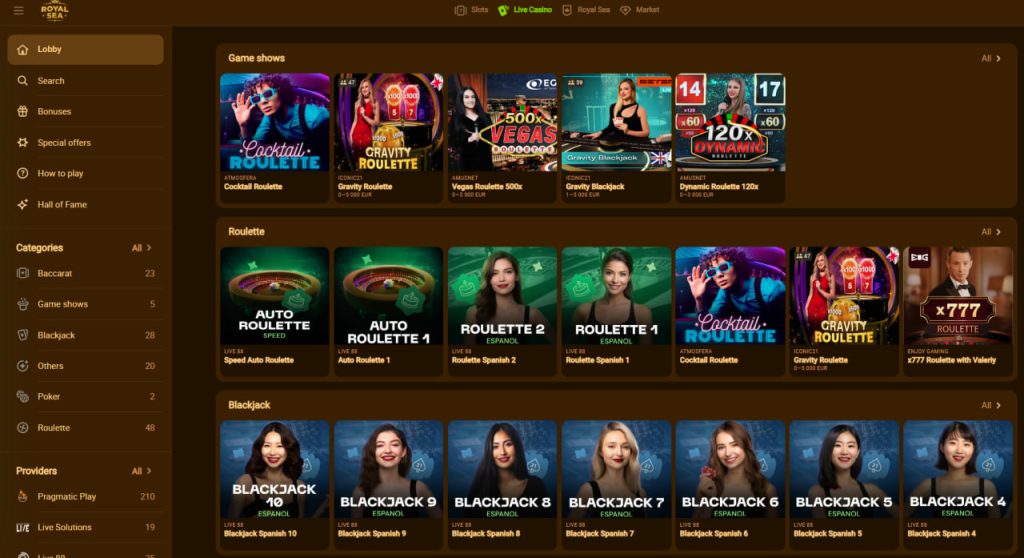 livecasino royalsea